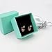 Onairmall Crown Diamond Small Gold Skeleton Head Skull Stud Earrings for Girls Women Fashion Jewelry