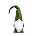 ITOMTE Swedish Gnome - Christmas Tomte Decoration - Scandinavian Elf - Plush Birthday Present - Home Ornaments Table Decor - 16Inches Green
