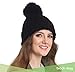 Brook + Bay Pom Pom Beanie Winter Hat for Women - Faux Fur Pompom Warm, Thick & Chunky Soft Cable Knit Hats - Cute & Trendy Cold Weather Knitted Caps - Stylish & Trendy Snow & Ski Beanies for Ladies
