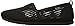 Skechers BOBS Women's Plush Lite-Peek Ballet Flat, Black/Black, 10 M US