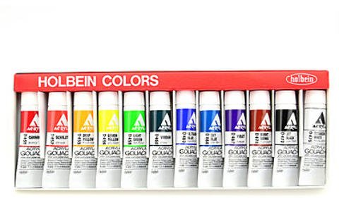 Holbein Acryla Gouache Sets - Set of 12 | 12ML