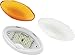 Gold Stars Cool White RV LED Oval Porch Light Fixture w/Amber Lens 1 Pack (170 Lumens) F3528006