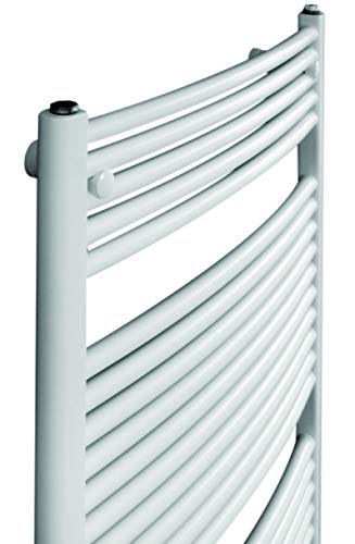 Cordivari Lisa Hydronic Towel Warmer Curved 24''x28'' Radiator Italy Design - Thumbnail 3