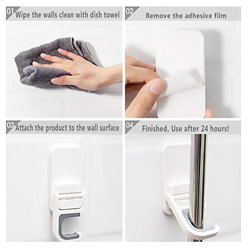 3 Adhesive+Drilling+Anti+Slip+Dustpan+Storage