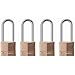 Master Lock 140QLH Solid Lock, 4 Pack, Brass, Silver, 4 Padlock primary