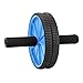 REEHUT Ab Wheels, Abs Roller Wheel for Core Exercise with Dual Wheels and Comfy Foam Handles - Easy Assembly, Great for Abdominal Workout with Knee Pad (Blue)