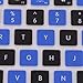 HDE Ultra Thin Silicone Rubber Keyboard Skin Cover for Macbook Pro Non Retina 13/15/17 (Blue and Black Checkered)
