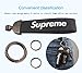 Latest fashion keychain Car keychain Keychain for Men and Women rubber metal keychain couple keychain urban style keychain（Black）