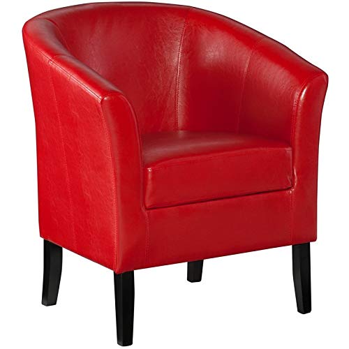 Linon Home Decor Simon Club Chair Red