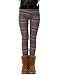 HDE Women Winter Knit Leggings Fleece Line Nordic Design Thermal Insulated Pants (Mayan Winter, Medium)