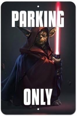 Custom Darth Yoda Star Wars Vanity Parking Only Street Sign 8x12