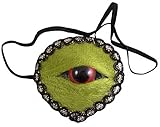 Green Zombie Monster Eye Patch, 3 Inch (Green)