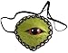 Green Zombie Monster Eye Patch, 3 Inch (Green)
