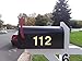 HopeWan Mailbox Numbers, 2 Inch Door Address Numbers Stickers for Apartment/Office/Home Room, Golden Shinny, Pack of 1 Set, 10 Pcs 3D numbers.(2