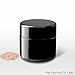 Infinity Jars Classic Black Glass Jar 15 ml (0.5 fl oz) Ultraviolet Airtight Smell Proof, Refillable Screw Top Container for Long-Term Storage of Coffee, Spices, Tea, Dried Goods, Kitchen Jar