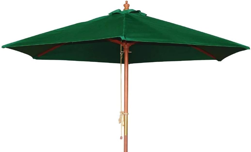 forestfox Garden Parasol Wooden Sun Shade Outdoor Living Patio Hardwood