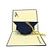 HANDMADE GRADUATION CAP POP UP CARD - Ideal for highschool college university masters and PhD Graduates!