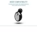 Bluetooth Earbuds Mthinkor Mini Bluetooth Headphone Smallest Invisible Wireless Bluetooth Headset for iPhone and Android Smart Phone (Black)