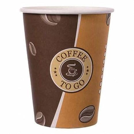 200 Stk. Kaffeebecher Topline, 'Coffee to go', Pappe beschichtet, 12oz., 300 ml
