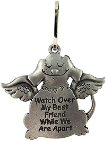 Watch Over My Best Friend While We are Apart Pewter Dog Pet Medal, 1 3/4 Inch