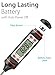 Cooking Thermometer, Fosmon Digital Meat Thermometer Instant Read with Long Stainless Steel Probe & LCD Screen for Food, Meat, Kitchen, BBQ, Grill, Liquid, Oil
