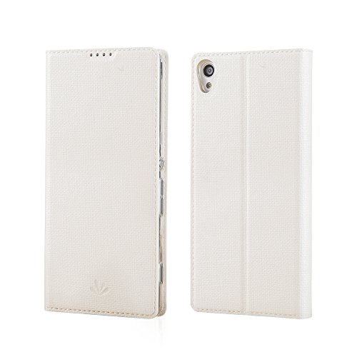 Sony xperia xa case, feitenn premium flip leather pu wa…