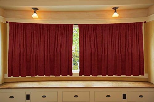 Backdrop (1 set of 2 Panel) Of 8 ft W X12 ft H Best Home Rust Velvet Curtain Panel Home Theater Window Backdrop Banquet Church