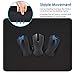 KTRIO 2 Pack Mouse Pad with Stitched Edges, [30% Larger] Mousepads Bulk Non-Slip Rubber Base, Waterproof Mouse Pad for Computers, Gaming, Office & Home, 11 x 8.5 x 0.12in, Black