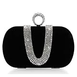 ANDI ROSE Women's Luxury Handbag Clutch Evening Party Prom Bag with Shinny Rhinestones