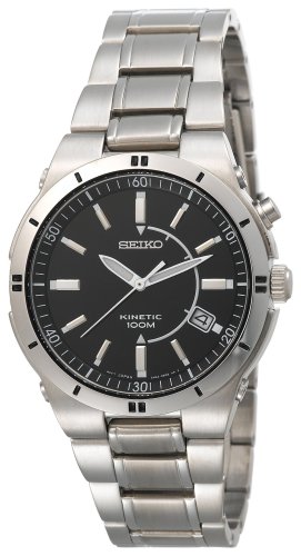 Seiko Men's Quartz Stainless Steel Casual Watch, Color:Silver-Toned (Model: SKA347)