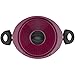 Bialetti Oval 5 Quart Pasta Pot with Strainer Lid, Nonstick, 5.8, Purple