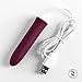 Bullet Vibrator | Cordless USB Rechargeable | Blazing Vibrating Bullet Adult Toy | 3 Speeds + 7 Pulsating Patterns, Deep Purple