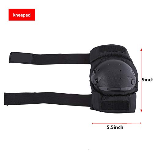 Yolu 4pcs Adjustable Knee Elbow Shin Armor Pads Protective Guards for Motorcycle Motocross Bike Bicycle Racing Protective Gear
