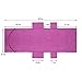 KING DO WAY Lounge Chair Beach Towel Cover Microfiber Pool Lounge Chair Cover with Pockets Holidays Sunbathing Quick Drying Terry Towels 82.5’’x27.5’’ (Pink)