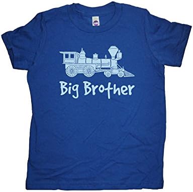 Boys Train Big Brother Shirt 3T-4T Blue by Sunshine Mountain Tees