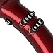 BERTA 1875W Tourmaline Ceramic & Negative Ionic Hair Dryer, 2 Speed 3 Heat Settings Cool Button with 4 Attachments, Professional Blow Dryer (Red)