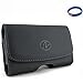HTC One max Horizontal Leather Case with Magnetic closure with belt clip and belt loops + Stars Stripes Silicone Wristband