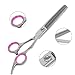 Petroad Pet Grooming Scissors Set for Dogs and Cats, Stainless Steel Dog Scissors Grooming Shears Set with a Comb and a Black Pouch