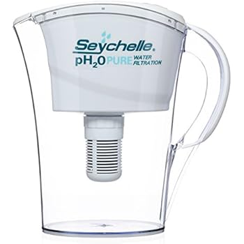 Seychelle Ph2o Alkaline Water Filter Pitcher Ph Enhancing Filtration 100 Gallon Capacity Usa Made Filter Bpa Free 32oz