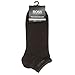 Hugo Boss Men's 2 Pair Plain Cotton Sneaker Socks 9.5-12 Black