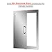 CO-Z 304 Brushed Stainless Steel BBQ Door, SS Single Access Doors for Outdoor Kitchen, Commercial BBQ Island, Grilling Station, Outside Cabinet, Barbeque Grill, Built-in 17W x 24H