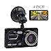 Dual Dash Cam Front and Rear,DareTang Full HD 1080P Car Camera DVR with 4 Inch LCD Screen/170°Wide Angle/G-Sensor/WDR/Parking Monitor/Loop Recording/Motion Detection,Dashboard Camera Recorder