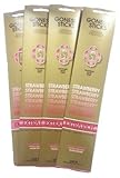 Gonesh Incense Sticks - Strawberry, 20 count (Pack of 4)