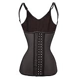 Lover-Beauty Women's Underbust Corset Waist Trainer Cincher Body Shaper Vest Size 3XL Black