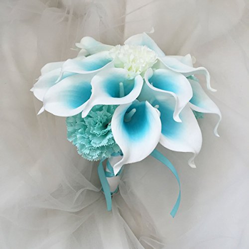 Lily Garden Mini 15" Artificial Calla Lily 16 Stem Flower Bouquets with