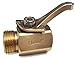 Underhill Garden Hose Shut Off Valve 3/4-Inch Hose Thread, Brass Hose Nozzle Connector, Attachment, Heavy-Duty Fittings, CV075H