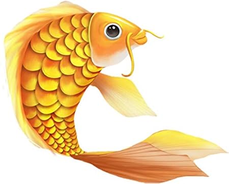 Golden Koi Wc Aufkleber Wandaufkleber Bedroom Home Decor Fisch 21.1