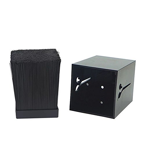 MissLytton Professional Salon Scissors Holder Rack, Hairdresser Scissor Storage Case Keeper, Modern Hairdressing Combs Clips Desktop Desk Organizer Accessories for Hair Stylist Office Home - Black - Thumbnail 3