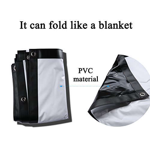 image for TouMei 120 Inch portable Projector Screen Foldable Material: PVC 16:9 