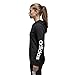 adidas Women's Essentials Linear Full Zip Fleece Hoodie, Black/White, Large